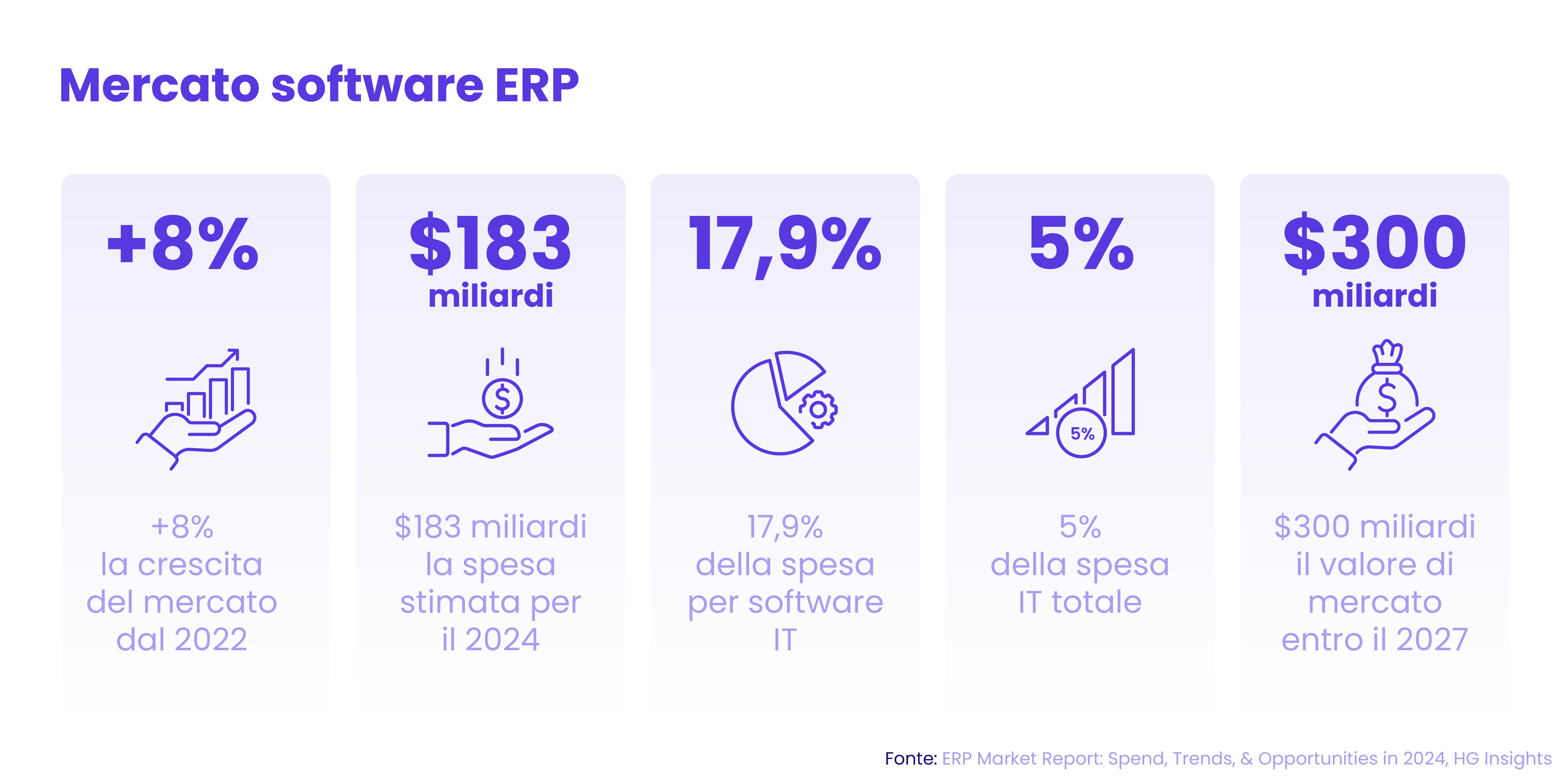 il mercato ERP